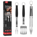 KEYO GRILL Grilling Accessories BBQ Grill Tools Set, 3 Pieces Stainless Steel Grill Kit